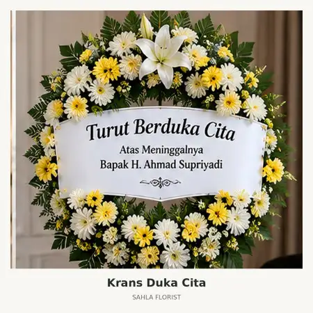 Krans Bunga Duka Bundaran Hi