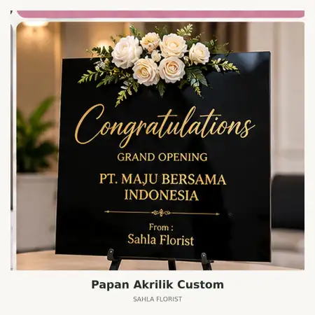 Papan Bunga Akrilik Bundaran Hi